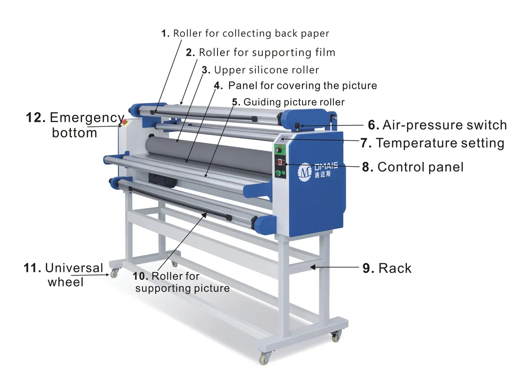 1700mm Large Format Liner and Linerless Film Hot Sale Low Temperature Laminator