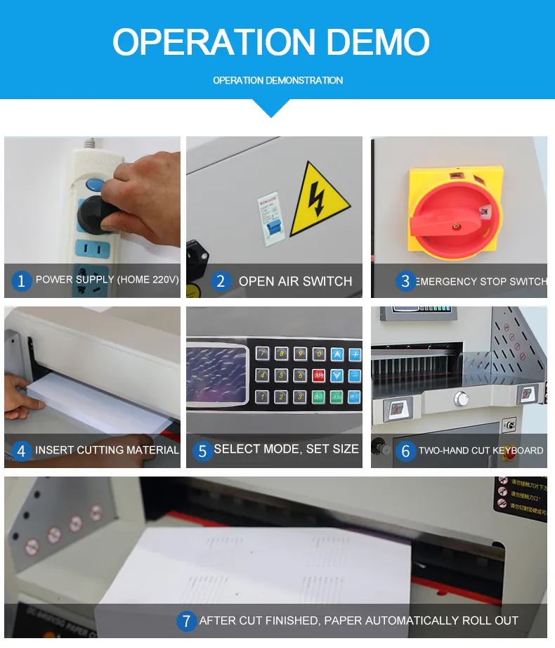 490mm Cutting Width Paper Cutting Machinery (WD-490R)