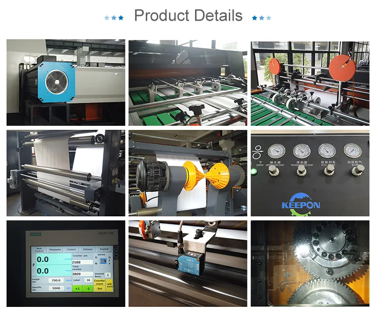 Automatic Servo Control High Speed Double Rotary Knife Paper Roll to Sheet Cutting Machine