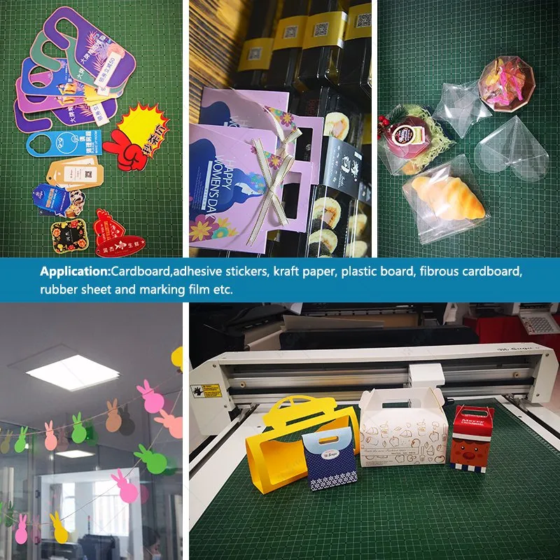 CCD Camera Cardboard Flatbed Graphic High-Performance Die Cutter Doubel Heads Cutting Plotter After Printer