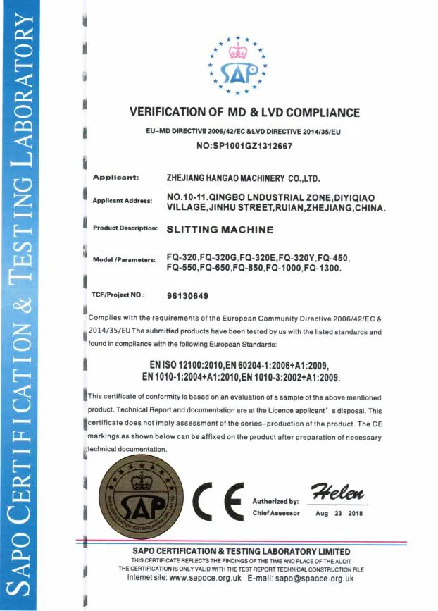 Fq 320y /320ys Self-Adhesive Sticker Blank Label Roll to Roll Slitting Machine with Die Cutting