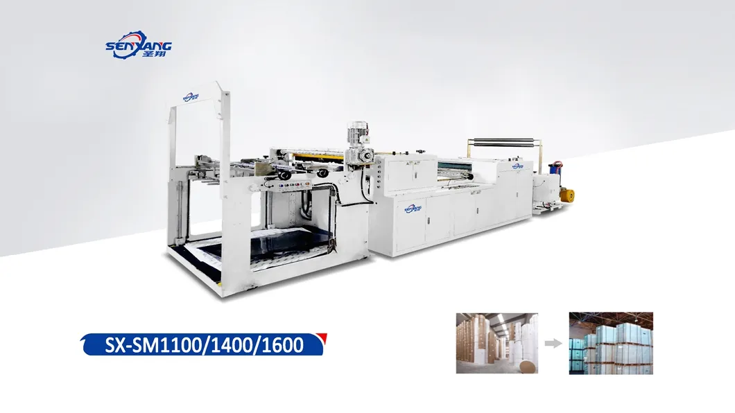 Full Automatic Jumbo Roll to Sheet Cutting Machine for Kraft Paper Adhesive Paper