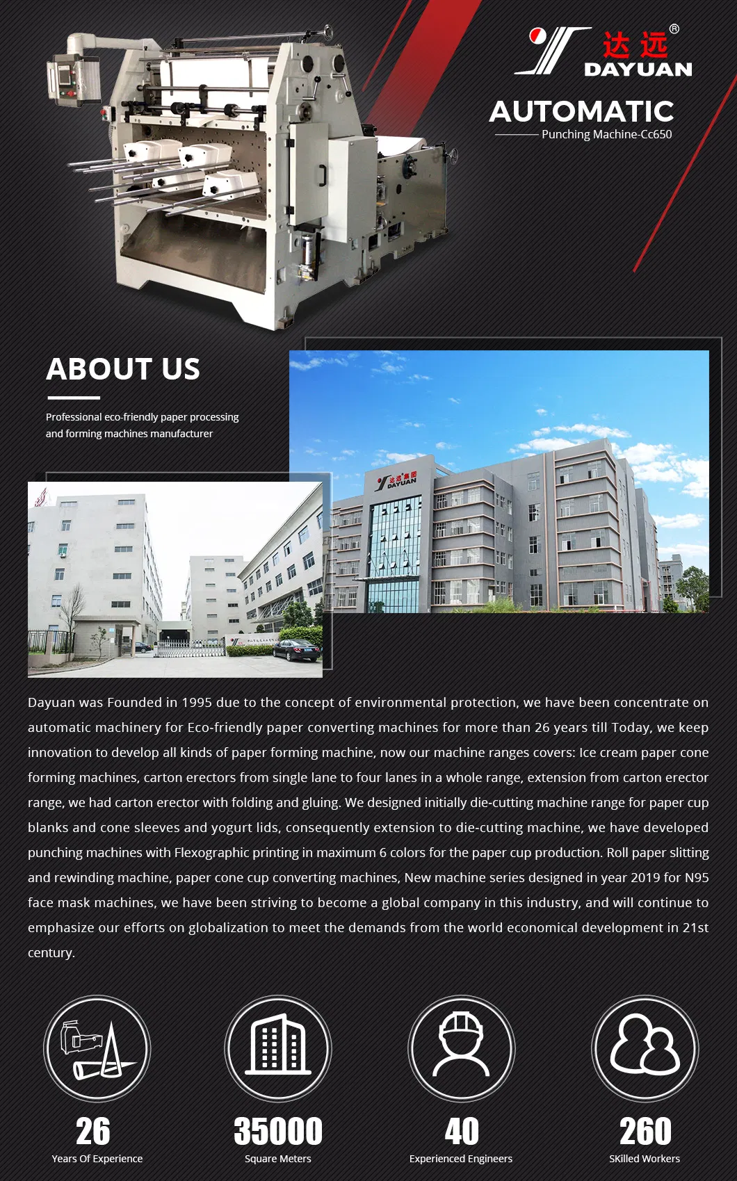 High Durable Flexographic Printing Punching Machine for Paper Cup