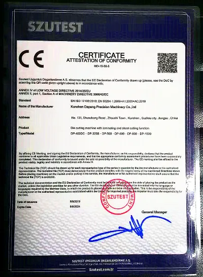 Paper/Foam/Non-Asbestos Gasket Cutting Machine